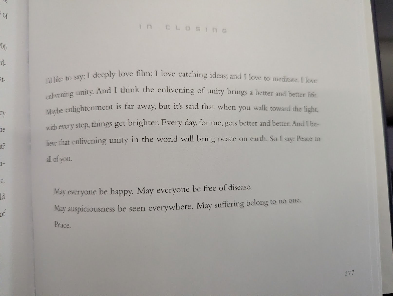 The final page of Catching the Big Fish