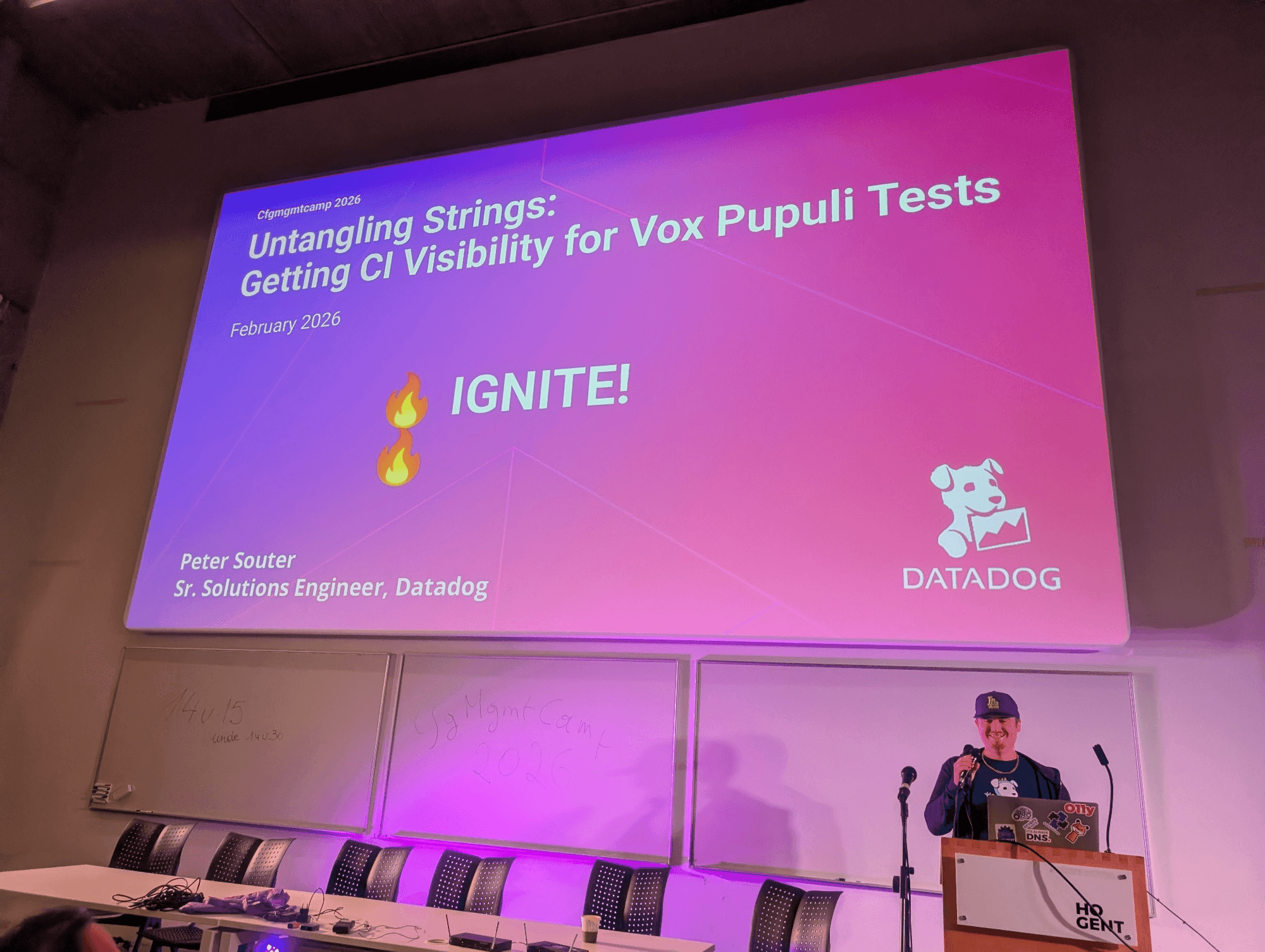 Ignite talk title slide