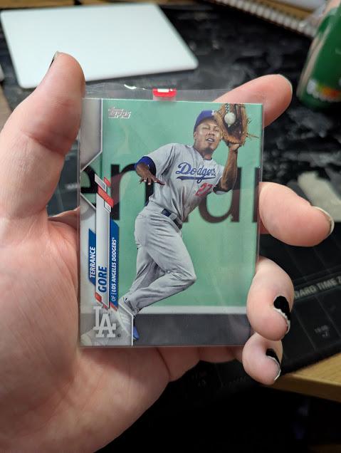 Terrance Gore’s 2020 Dodgers baseball card