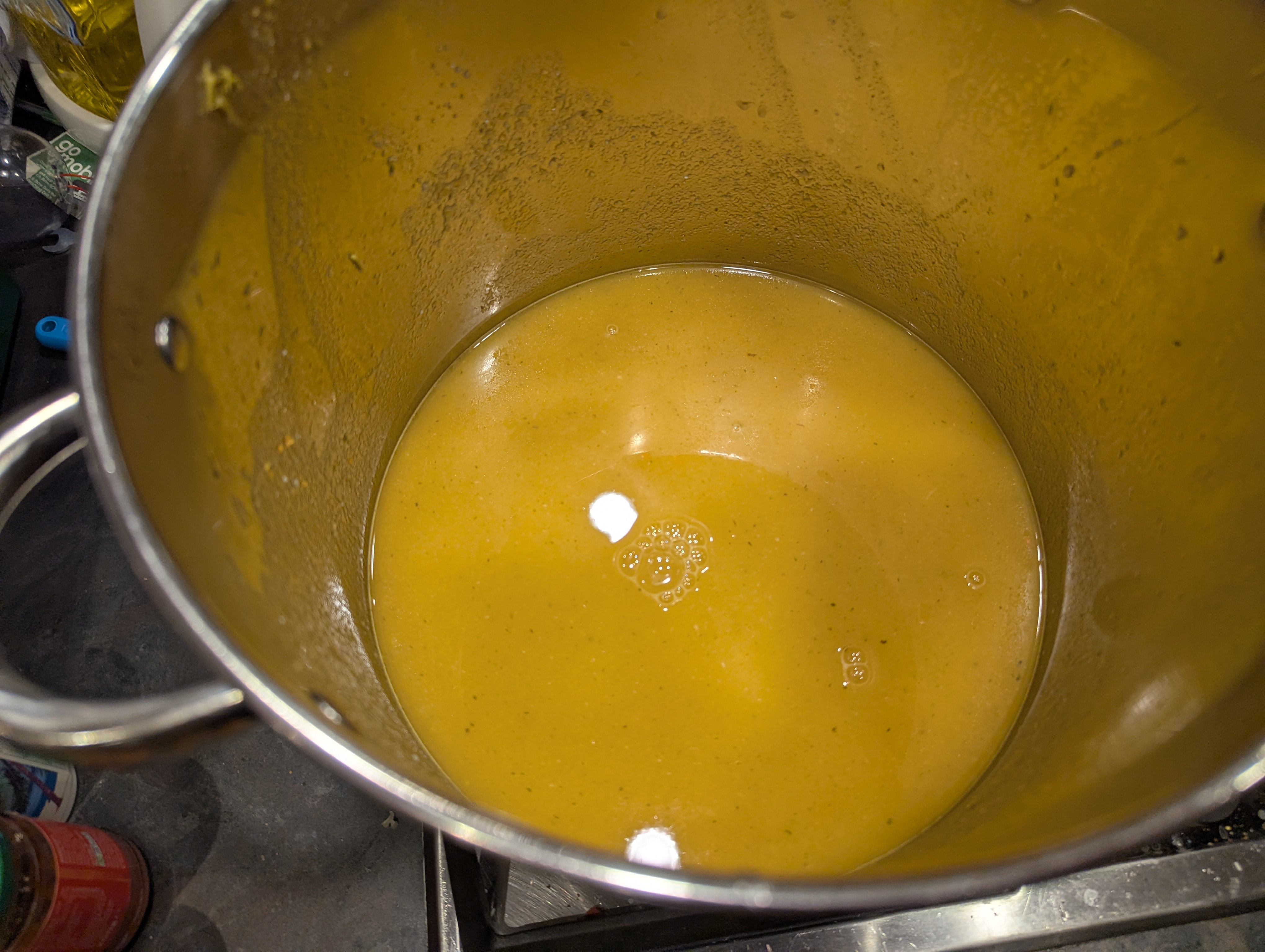 Blended veggie broth