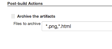 Post Build archives