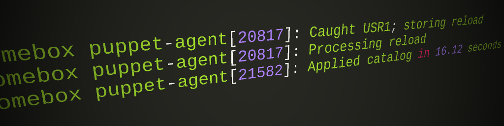 Triggering a daemonized puppet agent with SIGUSR1